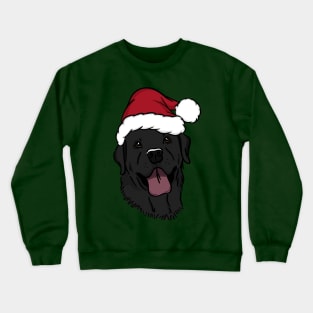 Black Lab Santa Claus Crewneck Sweatshirt